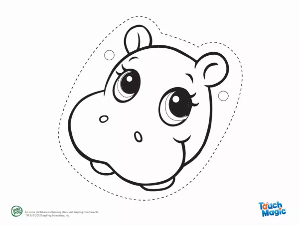 Leapfrog Colour & Make Hippo Mask